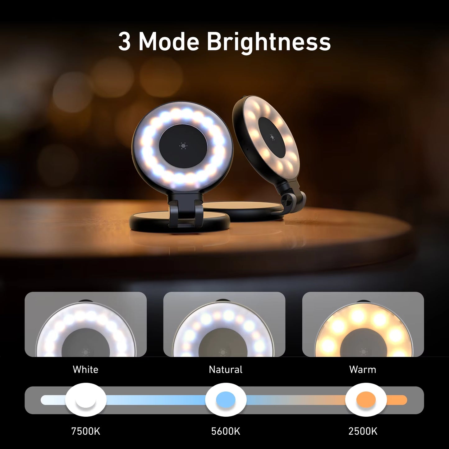 Smartphone Magnetic Fill Light Mini Selfie Light 3 Modes Adjustable Brightness for Iphone XIAOMI HUAWEI SAMSUNG Phone
