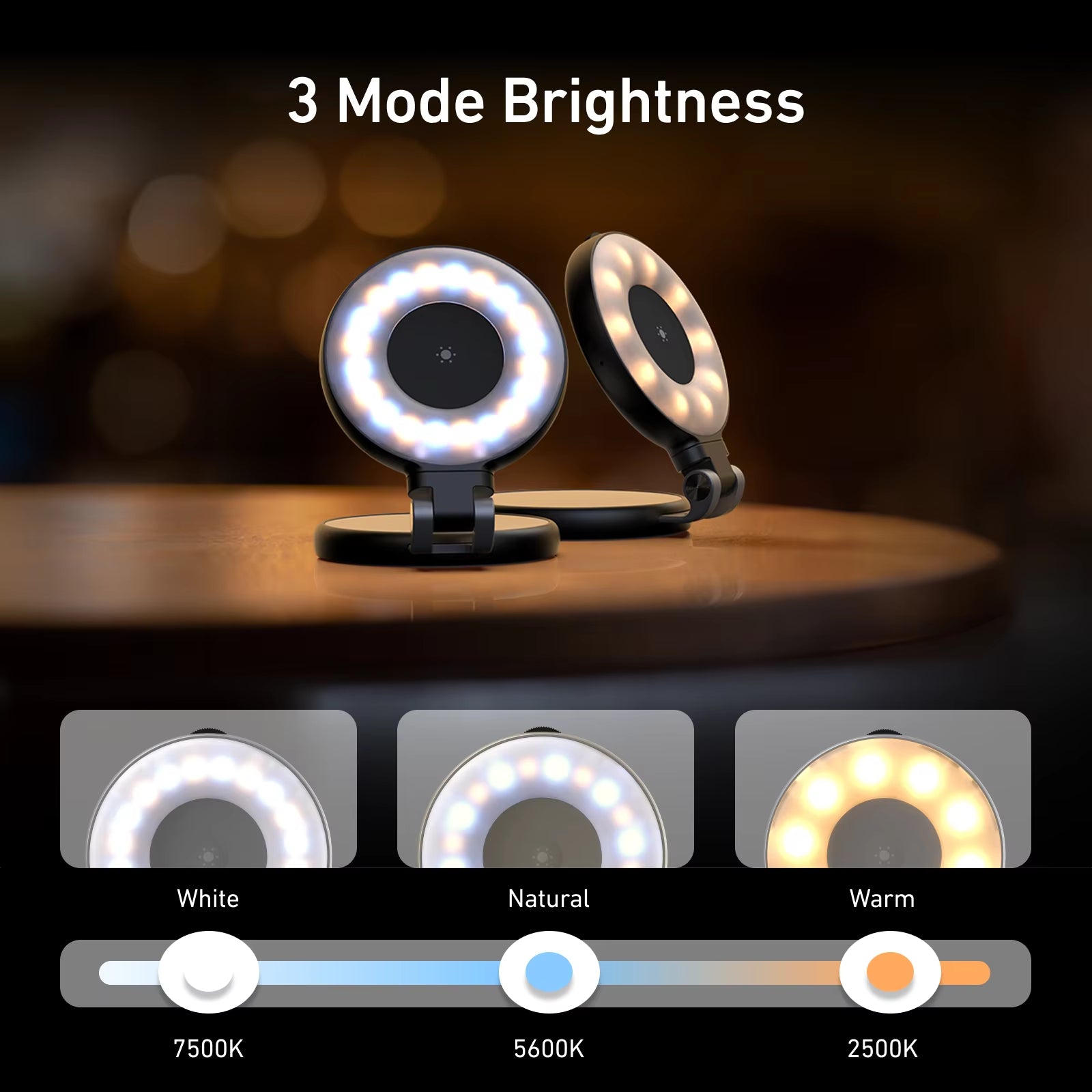 Smartphone Magnetic Fill Light Mini Selfie Light 3 Modes Adjustable Brightness for Iphone XIAOMI HUAWEI SAMSUNG Phone